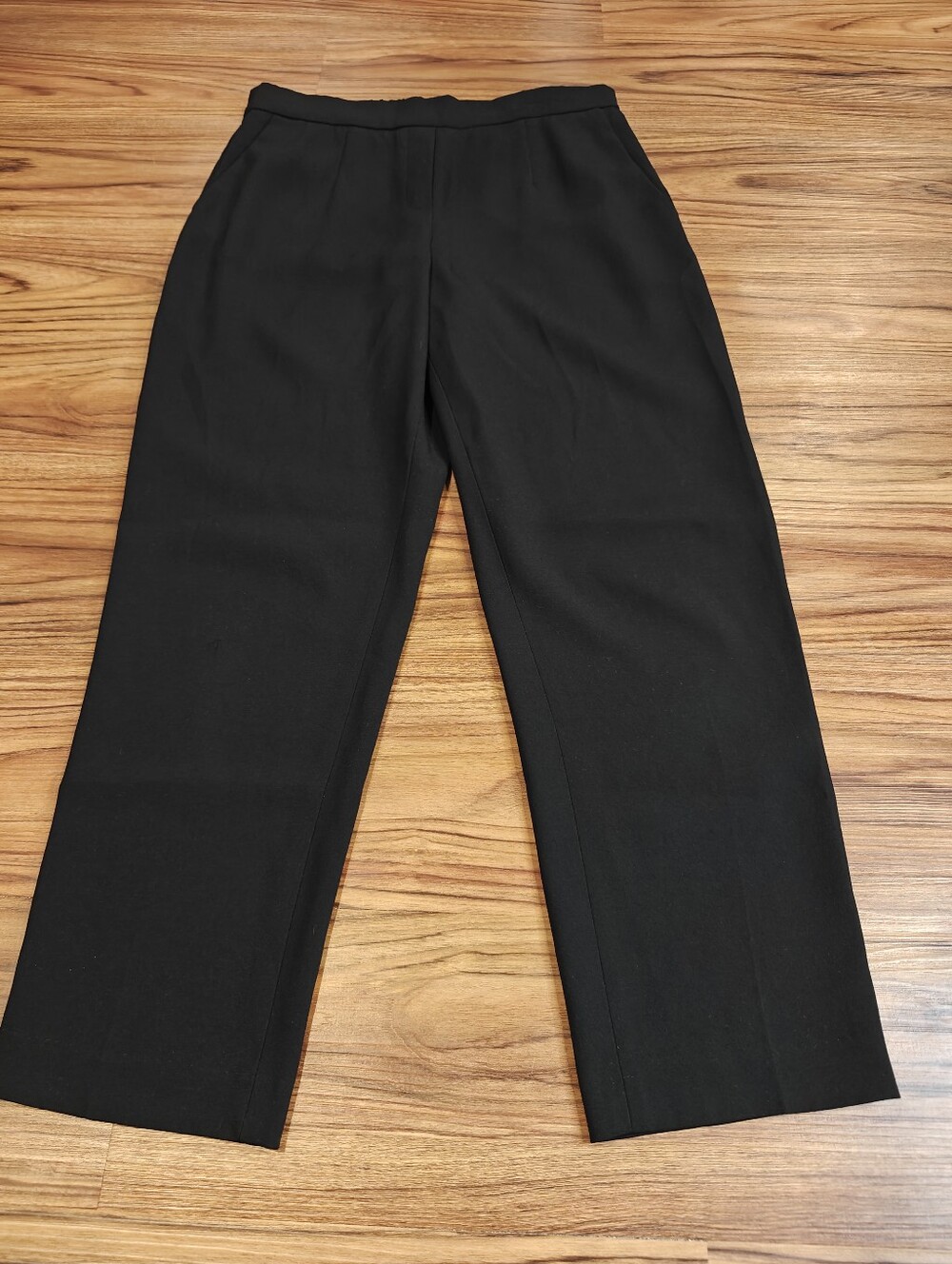 Babaton Black Straight-Leg High-Waist Trousers